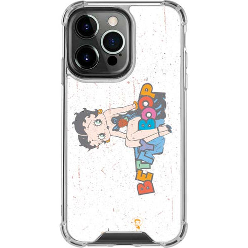 Betty Boop Splatter iPhone 14 Pro Clear Case